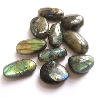 China China wholesale high quality natural blue labradorite palm instant stone polished rounded shaped labradorite tumble stone for sale for sale