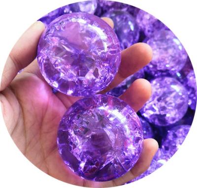 China Wholesale Natural Crystal Quartz Ball Light Purple Aura Crack Quartz Spheres For Popcorn Gift From China for sale