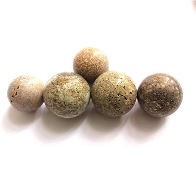 China Wholesale High Quality Natural Polished Carving Sphere Gem Dinosaur Bones Fossils Ball From China for sale