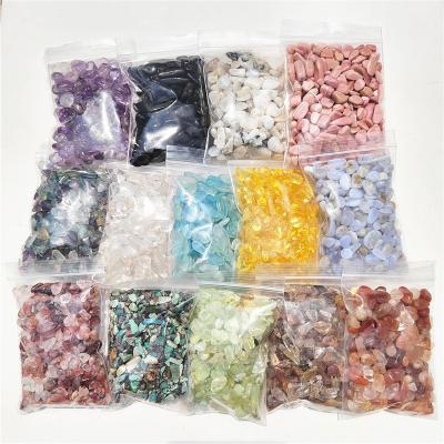 China China wholesale bulk natural healing quartz crystal rose amethyst agate mixed loose gemstone chips tumbled stone for sale