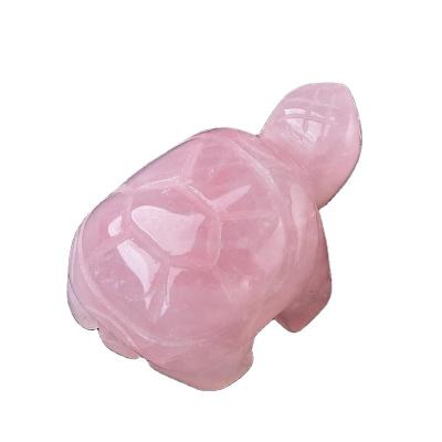 China China Natural Crystal Healing Carving Animal Rose Quartz Tortoise Amethyst Opal For Home Decoration for sale