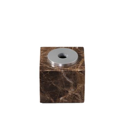 China Factory Direct Sale CLASSIC Luxury Brown Marble Bottle For Oil Aromatherapy Marble Aroma Diffuser for sale