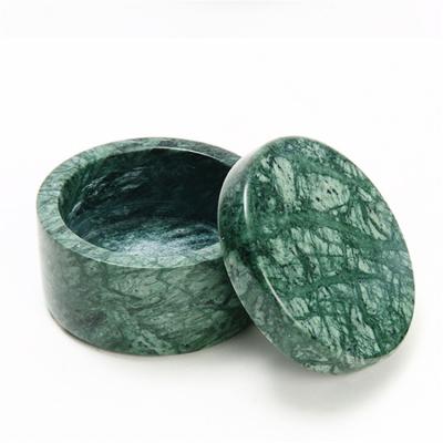 China Sustainable Home Decor Supplies Storage Natural Marble Jar For Kitchenware for sale