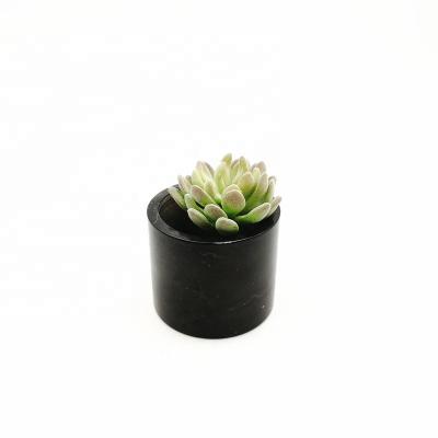 China CLASSIC modern black color home decor nordic small marble flower vase for sale