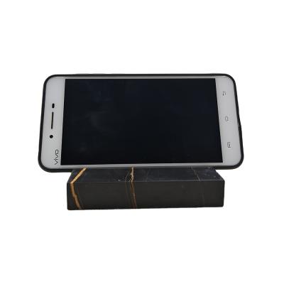 China Black Luxury Natural Marble Logo PORTABLE Custom Long Phone Holder Display For Mobile Shop for sale