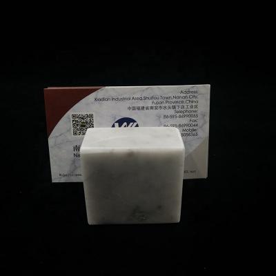 China Fashion Card Slot Marble Simple Name Card Holder for sale