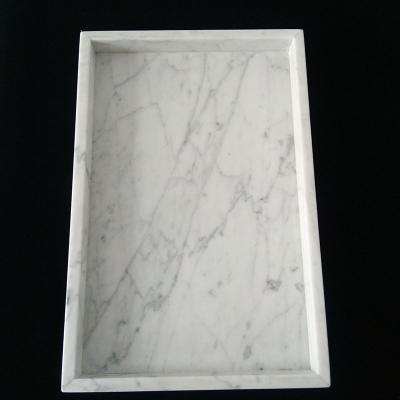 China Viable Wholesale Custom Marble Serving Trays Rectangle Home Decor for sale