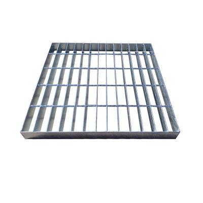 China Craftsman 24 galvanized floor platform metal steel bar grating ramps trench cover for drainage inter inserted steel cover grating photo for sale