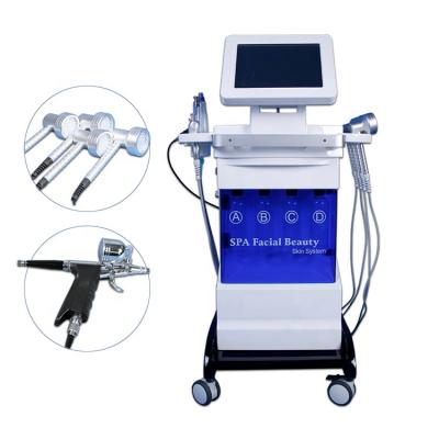 China Pigment Removal Latest 8 in 1 Water Oxygen Dermabrasion Hydraulic Skin Care Facial Oxygen Equipment for sale