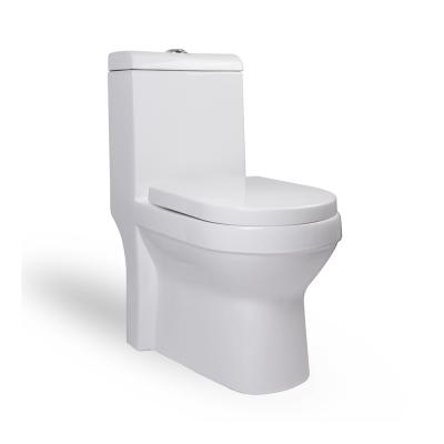 China Double-Flow Floor Standing One-Piece Toilet WC New Model Toilet for sale