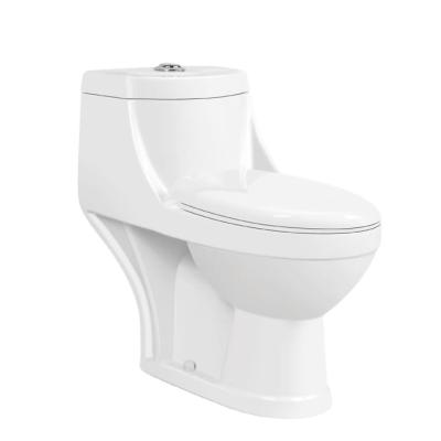 China Double-Flow Bathroom China Large Gravity Washdown One Piece Toilet for sale