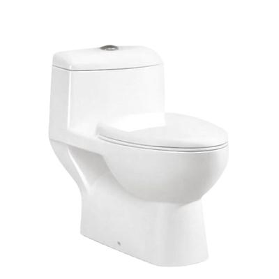 China Double-Flow Ceramic Bathroom Washdown Cabinet 100mm One Piece Toilet WC for sale