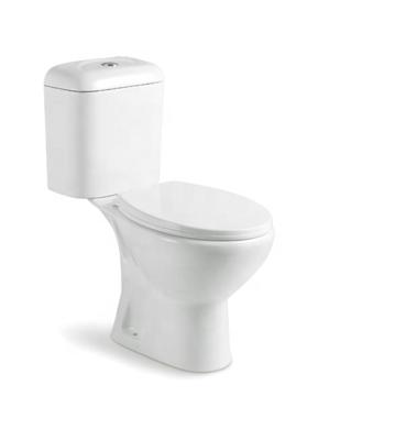 China Two Piece Water Closet Bathroom Double-Flow Toilet Cheap WC Toilet for sale