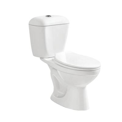 China Double-flow bathroom toilet wash down toilet ceramic two piece price wc cheap toilet for sale