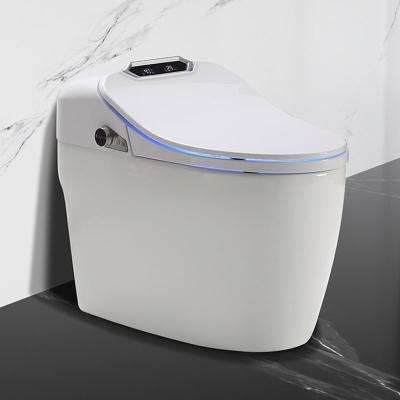 China Hot Selling Automatic Operation Bathroom Accessories Control Luxury Smart Toilet Bidet One Piece Smart Toilet for sale