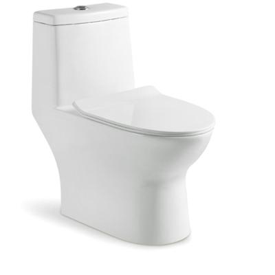 China Double-Flow One-Piece Bathroom S Trap 100mm Pakistan Ceramic Toilet Bowl for sale