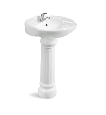 China Southeast Asia Super-smooth Style Hot Selling Gloss Wash Hand Basin Ceramic Bathroom Pedestal Sink for sale