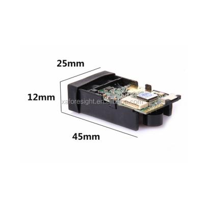 China 41x17x7mm Size 1mm Resolution 40m High Precision UART And USB Port Compact Laser Distance 45*25*12mm Module for sale