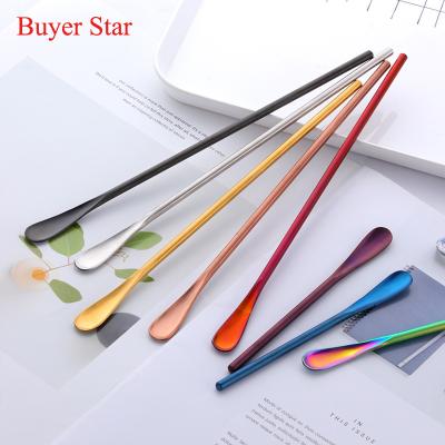 China 304 Stainless Steel Round Handle Tea Coffee Mixing Spoon Eco - Friendly Sustainable for sale