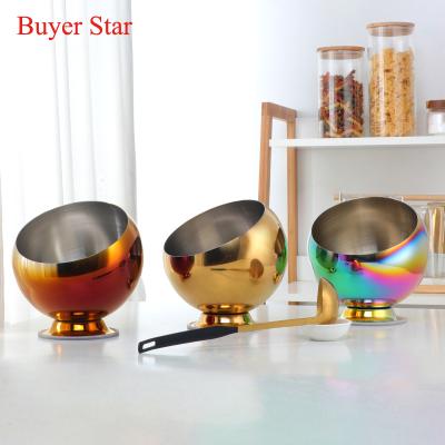 China Stainless Steel Sustainable Hot Pot Flavoring Container Seasoning Tank For Restaurant Canteen for sale