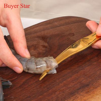 China Kitchen Seafood Tool Stainless Steel Viable Shrimp Shell Peeler Shrimp Knife for sale