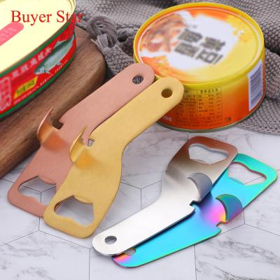 China Sustainable Multifunctional Stainless Steel Bar Bottle Opener Can Opener for sale