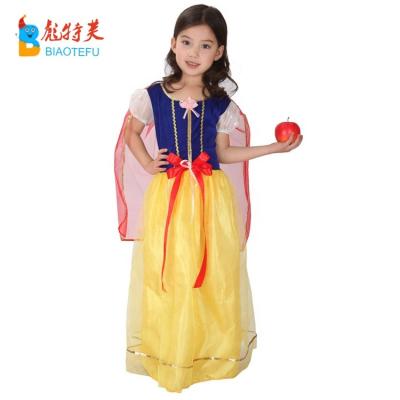 China Polyester Girl Snow White Princess Cosplay Fancy Dress Costumes for sale