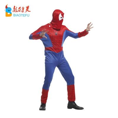 China Polyester carnival super hero adult spiderman cosplay costumes for sale