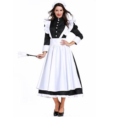 China High Quality French Polyester Maid Dress Costume S-xxxl For Fat Woman for sale