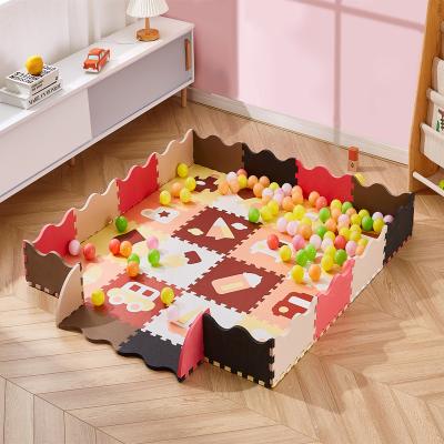 China Washable Waterproof Eva Material Anti Slip Puzzle Mat Plastic Mat For Baby Play for sale