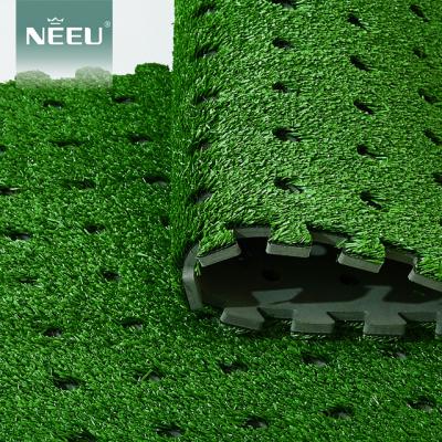 China Premium EVA Material Garden Grass Synthetic Rubber Backed With Drainage Holes HRD-112 for sale