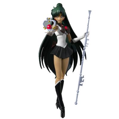 China Cartoon Toy S.H.Figuarts Sailor Sailor Pluto Moon Action Numbers PVC Model Toys Girl Anime Collections for sale