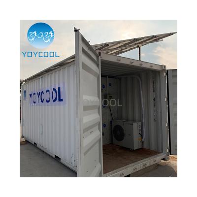 China Hotels Solar Cold Room Containers Led Wall Solar Light Solar Fridge Freezer for sale