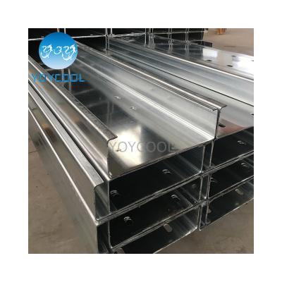 China Support system steel purlin connections c purlin weight galvanized steel channel for sale