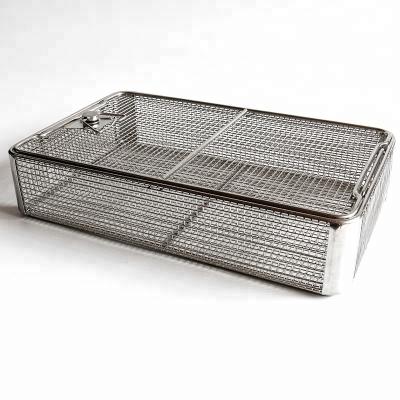 China Sustainable Stainless Steel Wire Ultrasonic Cleaning Basket for sale