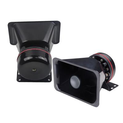 China No ferrite HS-80-1 80W magnet black siren horn loudspeaker factory direct sale for sale