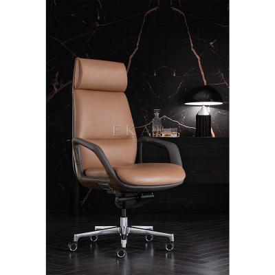 China Office Furniture Ergonomic High End Leather Executive Chair (Height Adjustable) From Topeakmart Professional Supplier for sale