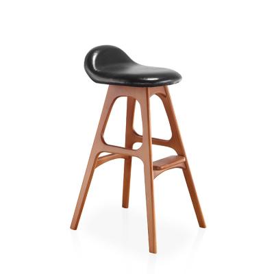 China Hot sale 2022 Modern Amaon High Bar Stools Modern Leaner Bar Chairs Ekar Wood for sale