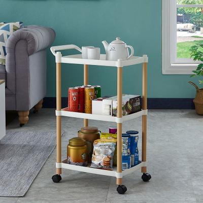 China Ekar 2022 Viable Hot Selling Organizer Trolley Storage Cart Rack With Wheels For Kitchen for sale