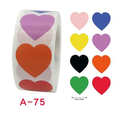 China Strong Viscosity 1 Inch 500pcs/roll Round Blank Stickers Personalized DIY Stickers for sale