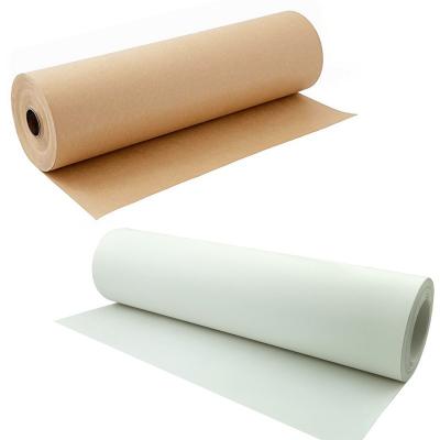 China Wholesale Recyclable Brown Kraft Paper White Kraft Paper Crafts Gift Wrapping Paper for sale