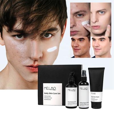 China Private Label Face Whitening Acne Treatment Moisturizing Men's Organic Face Wash Skin Care Set New Skin Care Sets (For Men's OEM for sale