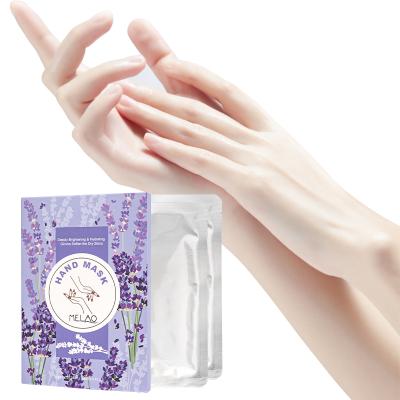 China Private Label Nourishing Moisturizing Nourishing Whitening Exfoliating Hand Care Lavender Hand Mask Gloves for sale