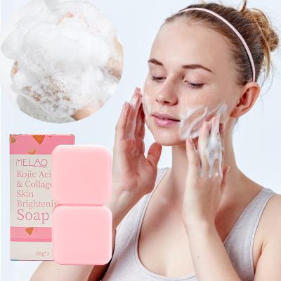 China Wholesale 80g Private Label Basic Cleansing Natural Organic Handmade Bath Soap Deep Cleansing Whitening Moisturizing Kojic Acid Soap for sale