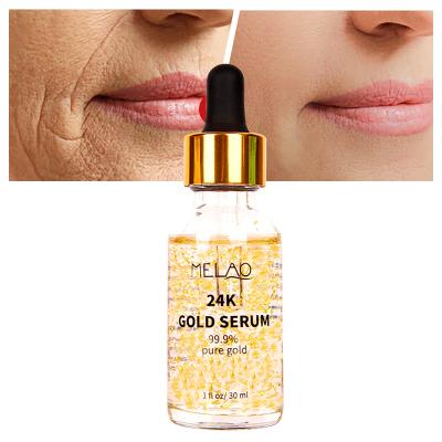 China Skin Revitalizer Melao 99.9% Pure 24k Gold Natural Organic Serum Anti Aging Moisturize Goldman Roll Advanced Private Label Or Face Whitening for sale