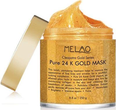 China Damage MELAO Private Label Collagen Crystal Pure 24k Gold Clearing Facial Mask For Face Care for sale