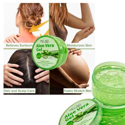 China Good Quality Skin Revitalizer Melao After Sun Pure Natural Organic Aloe Vera Gel 100% Organic For Body Skin Whitening And Soothing for sale