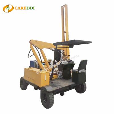 China Road Construction Mini Excavator Piling Machine Manual Solar Ramming Pile Driver for sale