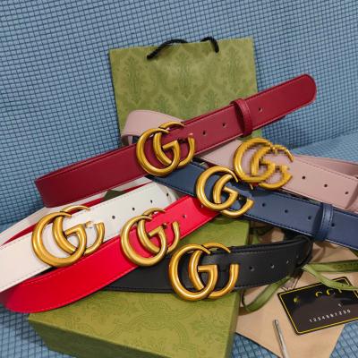 China Wholesale Luxury Cowhide Cowhide Men Belt Genuine Genuine Leather Belt Men Genuine Leather Strap Double Than High Quality G Letter Belt for sale