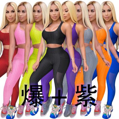 China Hot Selling Autumn And Winter Ladies Breathable Sports Suit Sexy Buttocks Runner Vest Yoga Home Diet Wear Beautiful for sale